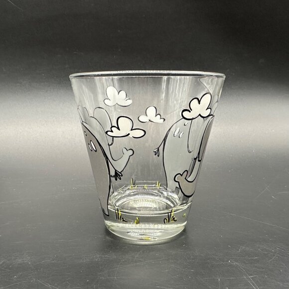 Childrens Cup Leonardo Bambini Elephant Glass 7 Oz Gray Kitschy Drinkware - Picture 5 of 9